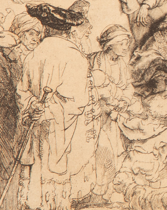 Rembrandt van Rijn (1606-1669) De predikende Christus (De Honderdguldenprent)