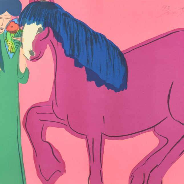 Walasse Ting (1929-2010) Walasse Ting - Horse